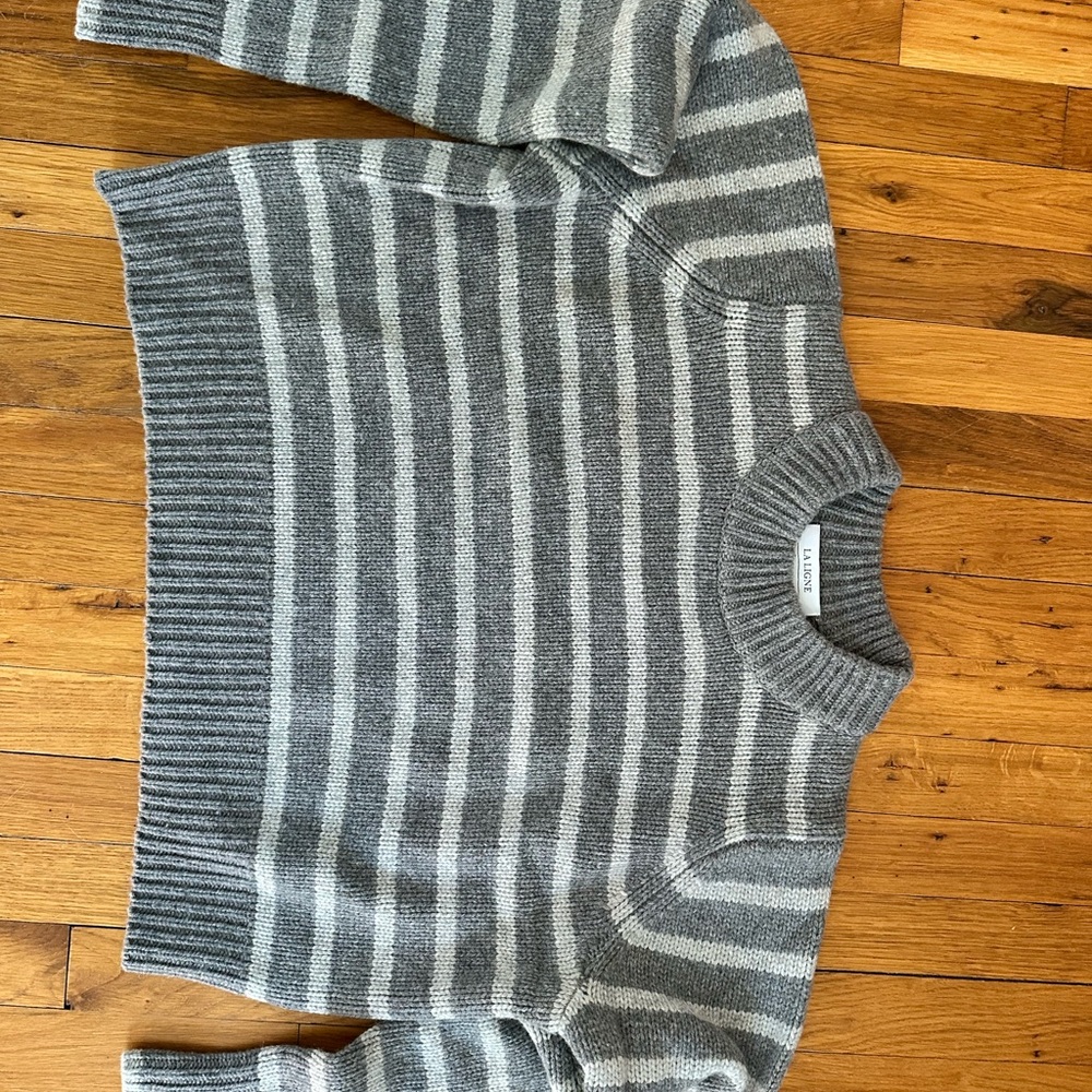 La Ligne Heather mini Marin Gray Sweater - Picture 4 of 4